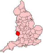 Herefordshire's Location within England