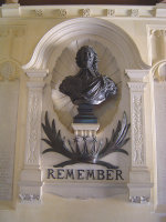 Memorial to Charles I at Carisbrooke Castle