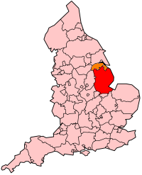 Lincolnshire's Location within England