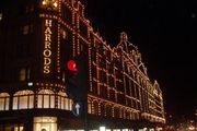 Harrods store at night-time, February 2005